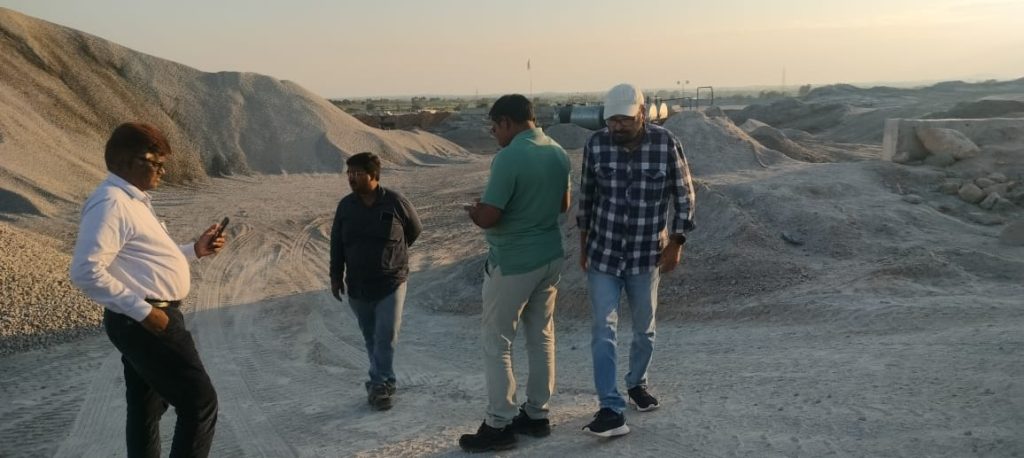 TL sir SQME visit the Hot mix plant site